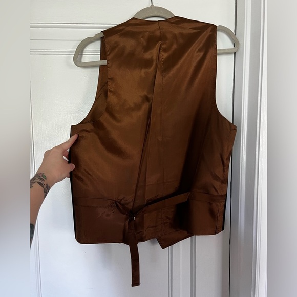 Vintage 70s Levi’s Panatela Brown Blazer & Vest Set Size L Men’s Suit Jacket - Picture 10 of 15